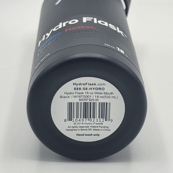 Hydro Flask Wide Mouth Bottle with Flex Cap 18 oz - Picture 3 of 3